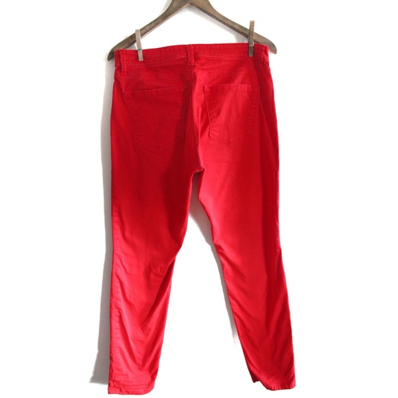 Loft Curvy Skinny Red Pants 29 8 Preowned - Picture 5 of 7